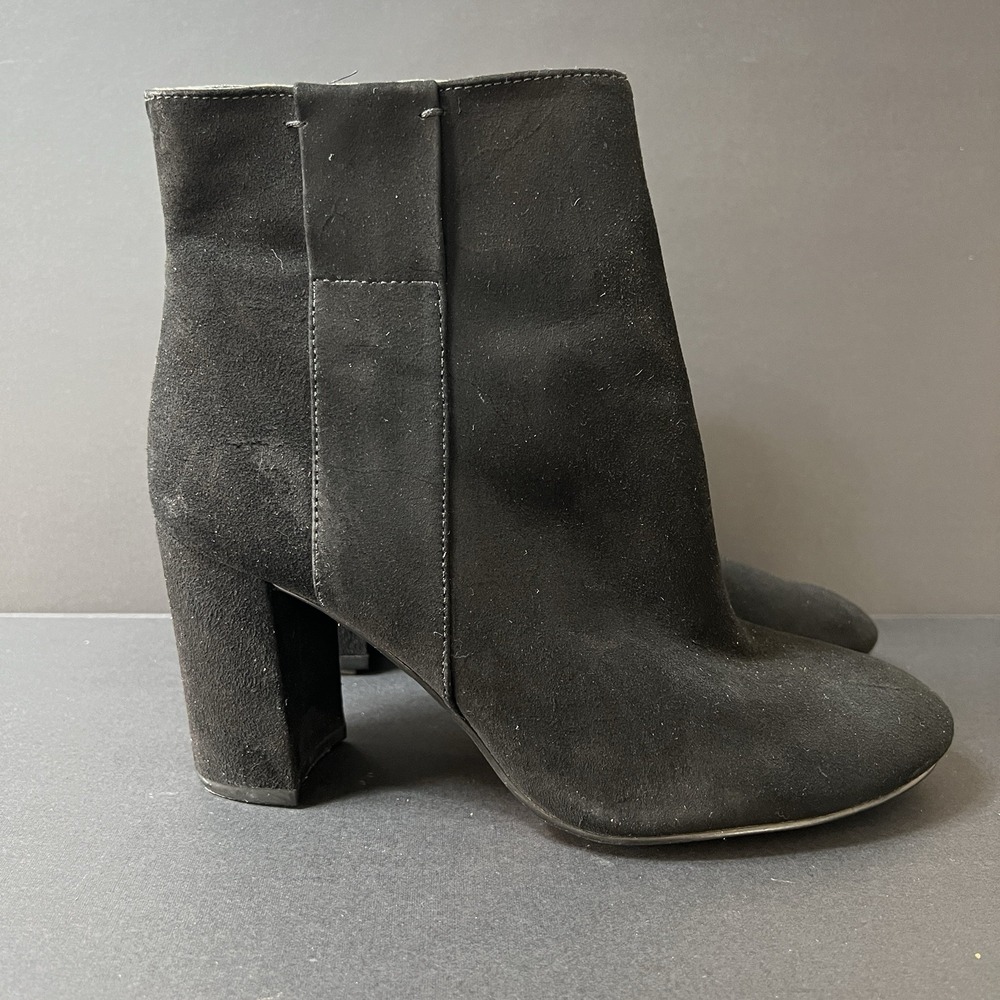 Nine‎ West Reraye Flared Block Heel Ankle Booties Women's 6.5 Business Casual